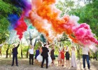 Цветной дым для свадьбы в Волгограде